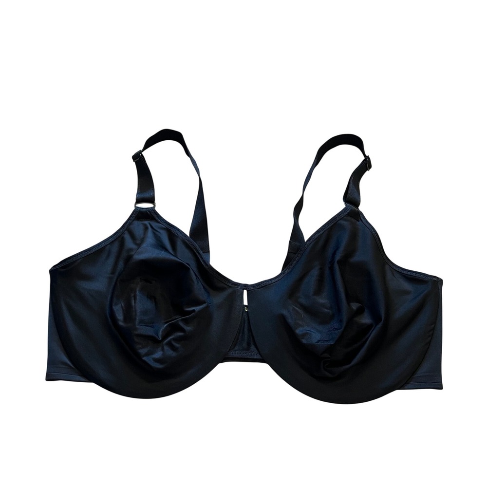 Olga No Side Effects Underwire Bra 35982 Black Full Coverage 40DD Mens Womens